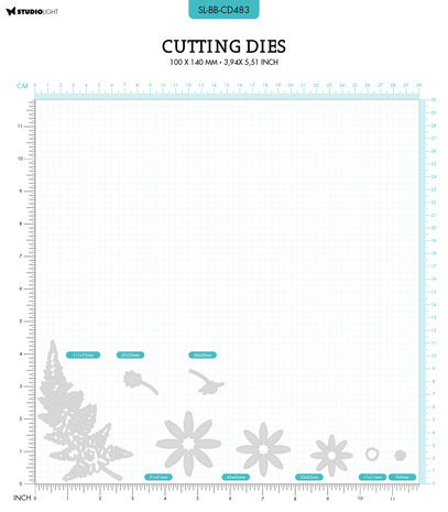 Studio Light Blooming Butterfly Cutting Die Fresh as a Daisy (SL-BB-CD483) (OUTLET)