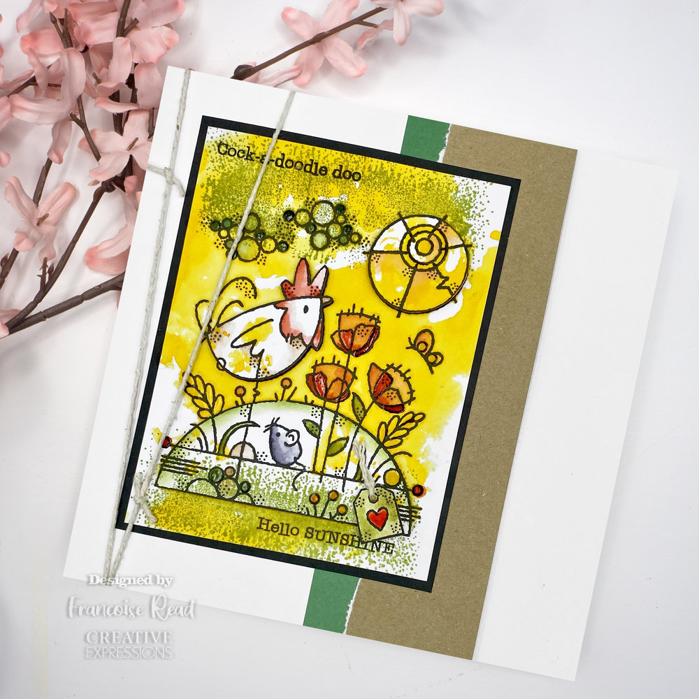 Woodware Rooster Meadow Clear Stamps (FRS973) (OUTLET) Woodware Rooster Meadow Clear Stamps (FRS973) (OUTLET)