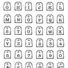 Woodware Mini Tag Alphabet Clear Stamps (FRB004) (DISCONTINUED) Woodware Mini Tag Alphabet Clear Stamps (FRB004) (DISCONTINUED)