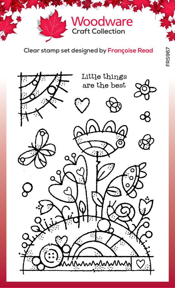 Woodware Flower Mound Clear Stamps (FRS967) (OUTLET) Woodware Flower Mound Clear Stamps (FRS967) (OUTLET)