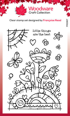 Woodware Flower Mound Clear Stamps (FRS967) (OUTLET) Woodware Flower Mound Clear Stamps (FRS967) (OUTLET)