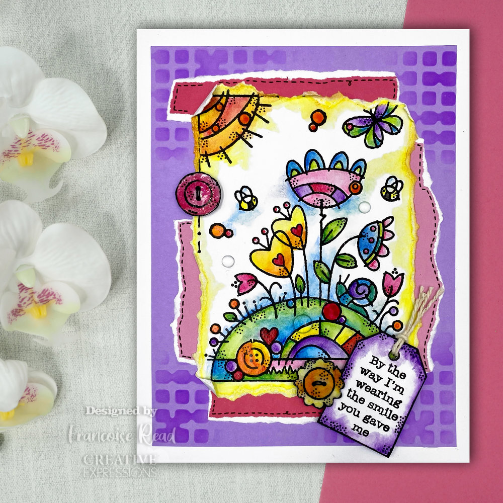 Woodware Flower Mound Clear Stamps (FRS967) (OUTLET) Woodware Flower Mound Clear Stamps (FRS967) (OUTLET)