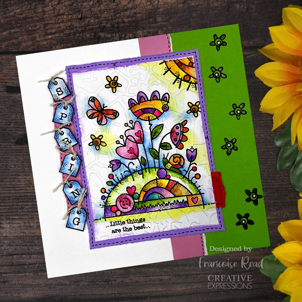 Woodware Flower Mound Clear Stamps (FRS967) (OUTLET) Woodware Flower Mound Clear Stamps (FRS967) (OUTLET)