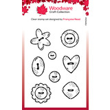 Woodware Buttons Clear Stamps (FRM054) (OUTLET)