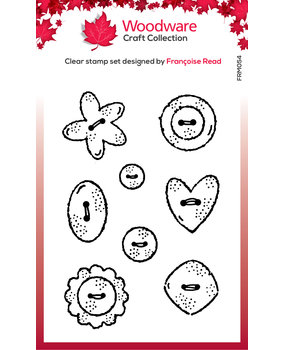 Woodware Buttons Clear Stamps (FRM054) (OUTLET) Woodware Buttons Clear Stamps (FRM054) (OUTLET)