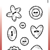 Woodware Buttons Clear Stamps (FRM054) (OUTLET) Woodware Buttons Clear Stamps (FRM054) (OUTLET)