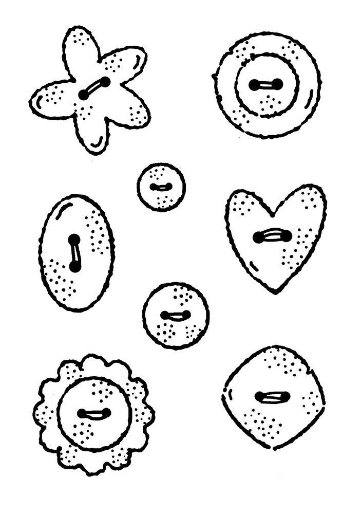 Woodware Buttons Clear Stamps (FRM054) (OUTLET) Woodware Buttons Clear Stamps (FRM054) (OUTLET)