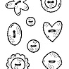 Woodware Buttons Clear Stamps (FRM054) (OUTLET) Woodware Buttons Clear Stamps (FRM054) (OUTLET)
