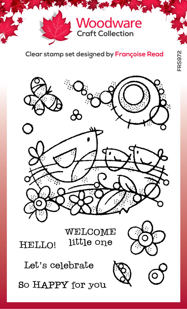 Woodware Bird Nest Clear Stamps (FRS972) (OUTLET) Woodware Bird Nest Clear Stamps (FRS972) (OUTLET)