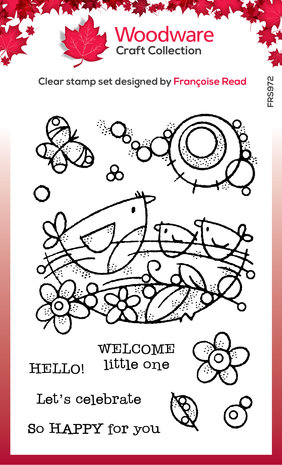 Woodware Bird Nest Clear Stamps (FRS972) (OUTLET) Woodware Bird Nest Clear Stamps (FRS972) (OUTLET)