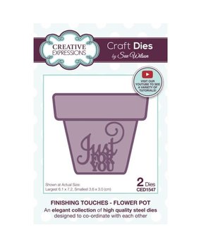 Creative Expressions Sue Wilson Craft Die Finishing Touches Flower Pot (CED1547) (OUTLET) Creative Expressions Sue Wilson Craft Die Finishing Touches Flower Pot (CED1547) (OUTLET)