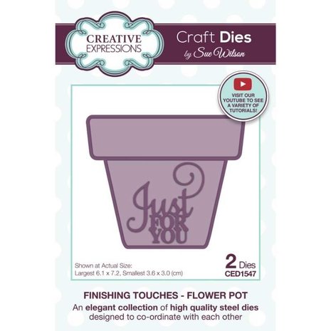 Creative Expressions Sue Wilson Craft Die Finishing Touches Flower Pot (CED1547) (OUTLET) Creative Expressions Sue Wilson Craft Die Finishing Touches Flower Pot (CED1547) (OUTLET)