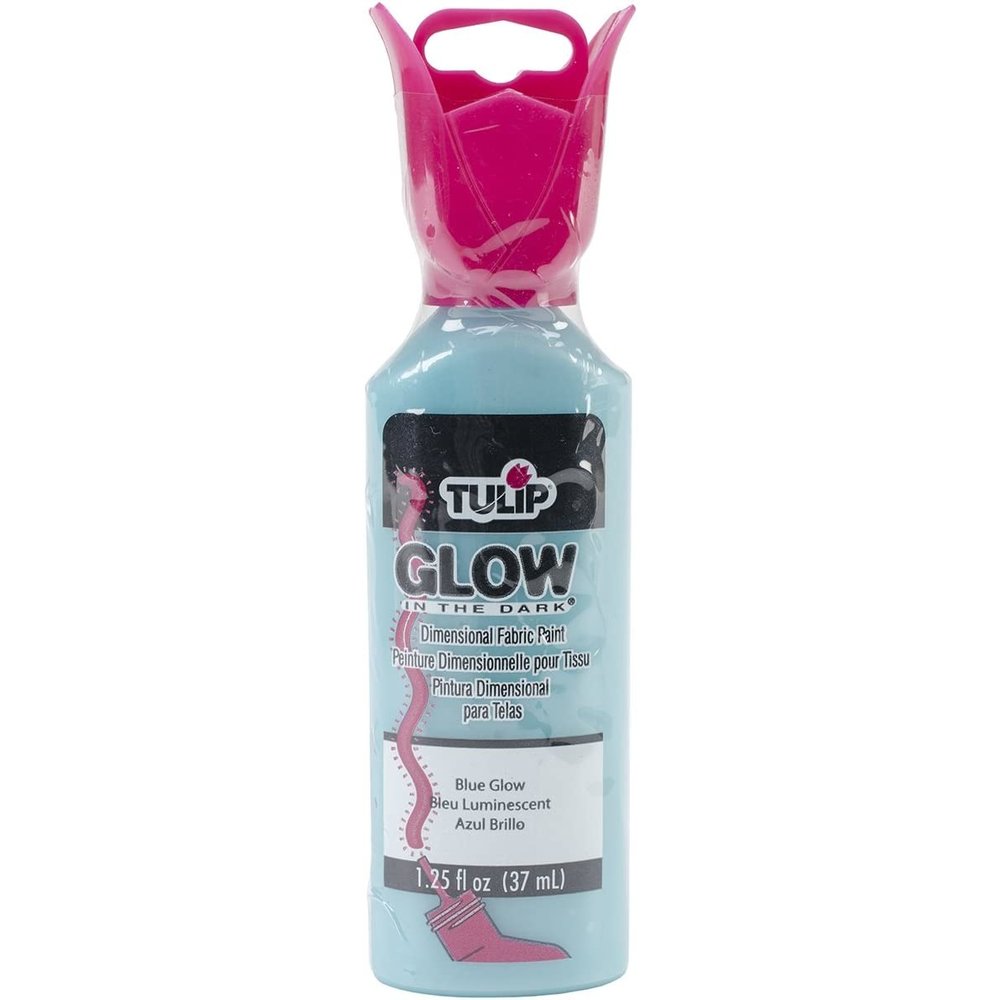 Moon Glow - Glow in the Dark Fabric Paint, Blue
