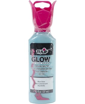Tulip Glow In The Dark Dimensional Fabric Paint Blue Glow 1.25 fl oz (29014) (OUTLET)