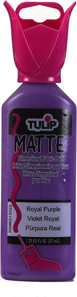 Tulip Matte Dimensional Fabric Paint Royal Purple 1.25 fl oz (65311) (OUTLET)