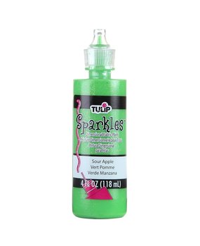Tulip Sparkles Dimensional Fabric Paint Sour Apple 4 fl oz (20738) (OUTLET) Tulip Sparkles Dimensional Fabric Paint Sour Apple 4 fl oz (20738) (OUTLET)