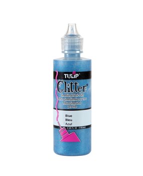 Tulip Glitter Dimensional Fabric Paint Blue 4 fl oz (41304) (OUTLET)