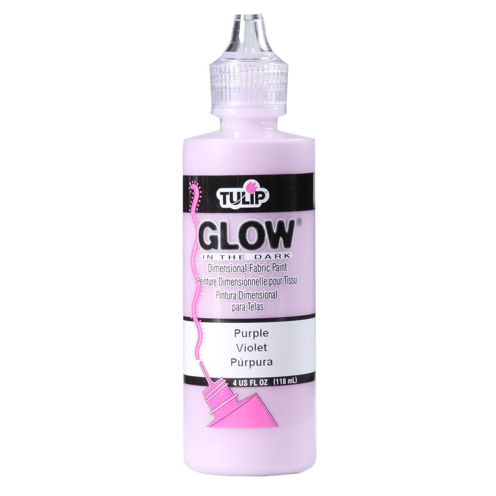 Tulip Glow In The Dark Dimensional Fabric Paint Purple 4 fl oz (29020) (OUTLET) Tulip Glow In The Dark Dimensional Fabric Paint Purple 4 fl oz (29020) (OUTLET)