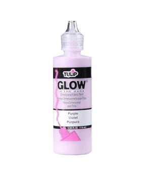 Tulip Glow In The Dark Dimensional Fabric Paint Purple 4 fl oz (29020) (OUTLET)
