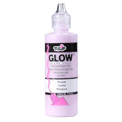 Tulip Glow In The Dark Dimensional Fabric Paint Purple 4 fl oz (29020) (OUTLET) Tulip Glow In The Dark Dimensional Fabric Paint Purple 4 fl oz (29020) (OUTLET)
