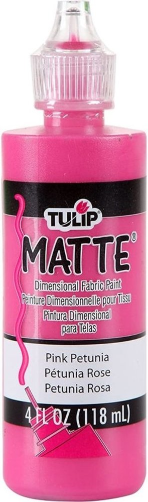Tulip Matte Dimensional Fabric Paint Pink Petunia 4 fl oz (15557) (OUTLET)