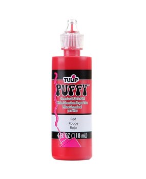 Tulip Puffy Dimensional Fabric Paint Red 4 fl oz (17132TLP) (OUTLET)