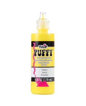 Tulip Puffy Dimensional Fabric Paint Yellow 4 fl oz (17131TLP) (OUTLET)