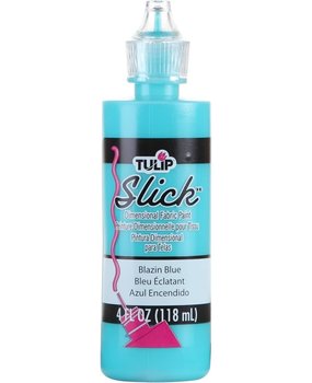 Tulip Slick Dimensional Fabric Paint Blazin Blue 4 fl oz (26526) (OUTLET)