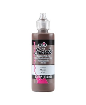 Tulip Slick Dimensional Fabric Paint Brown 4 fl oz (41422) (OUTLET)