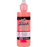 Tulip Slick Dimensional Fabric Paint Neon Coral 4 fl oz (30712) (OUTLET)