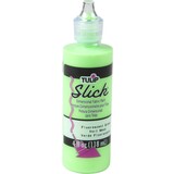 Tulip Slick Dimensional Fabric Paint Fluorescent Green 4 fl oz (41412) (OUTLET)