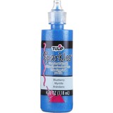 Tulip Sparkles Dimensional Fabric Paint Blueberry 4 fl oz (20744) (OUTLET)