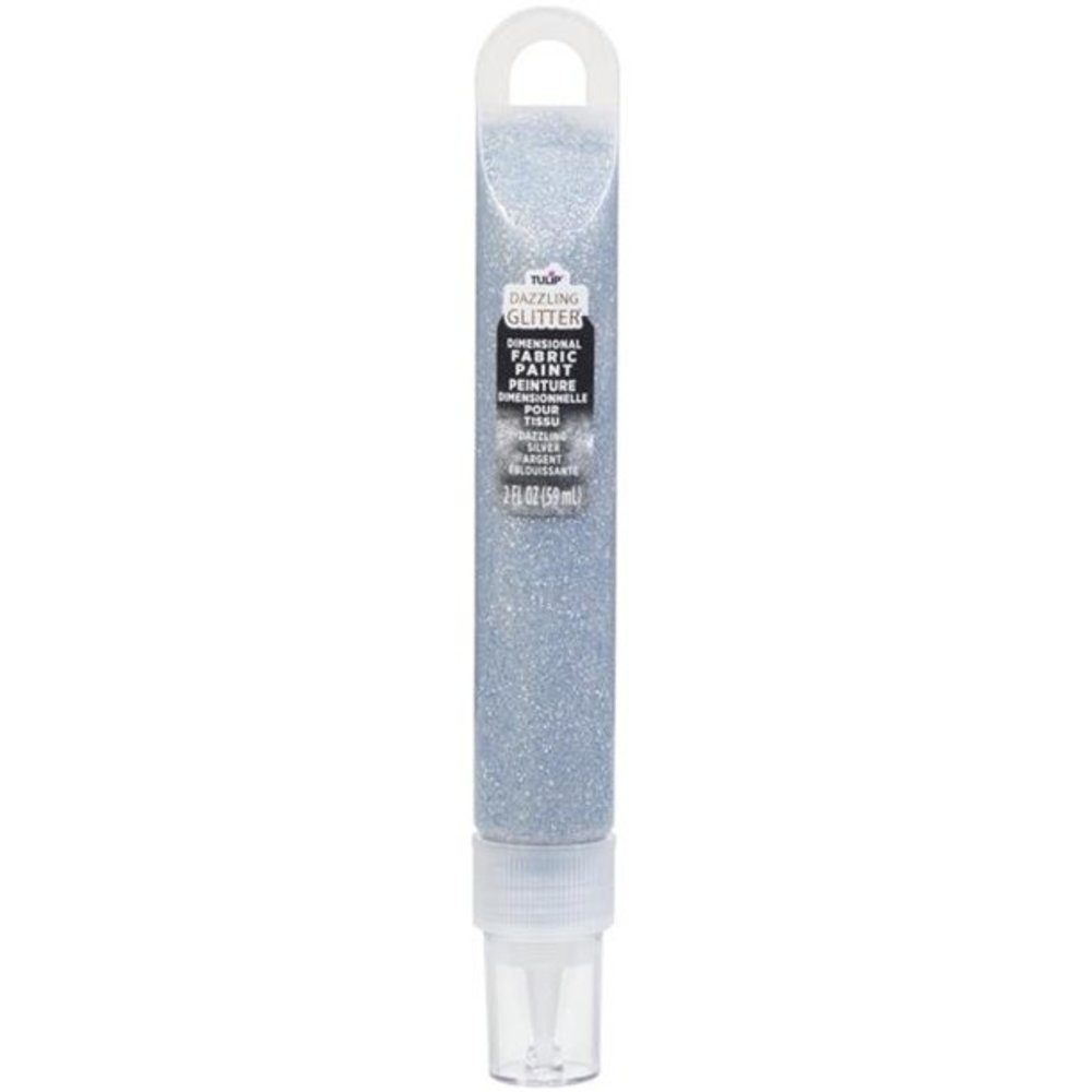 Tulip Dazzling Glitter Dimensional Fabric Paint Dazzling Silver 2 fl oz (40224) (OUTLET) Tulip Dazzling Glitter Dimensional Fabric Paint Dazzling Silver 2 fl oz (40224) (OUTLET)