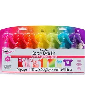 Tulip One-Step Spray Dye Kit Confetti (7pcs) (31661) (OUTLET) Tulip One-Step Spray Dye Kit Confetti (7pcs) (31661) (OUTLET)
