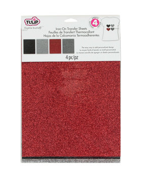 Tulip Iron-On Transfer Sheets Fashion Glitter Multi Twilight (4pcs) (29044) (OUTLET)