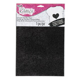 Tulip Iron-On Transfer Sheets Fashion Glitter Black (1pcs) (34404) (OUTLET)