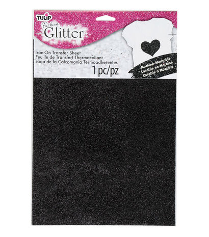 Tulip Iron-On Transfer Sheets Fashion Glitter Black (1pcs) (34404) (OUTLET) Tulip Iron-On Transfer Sheets Fashion Glitter Black (1pcs) (34404) (OUTLET)