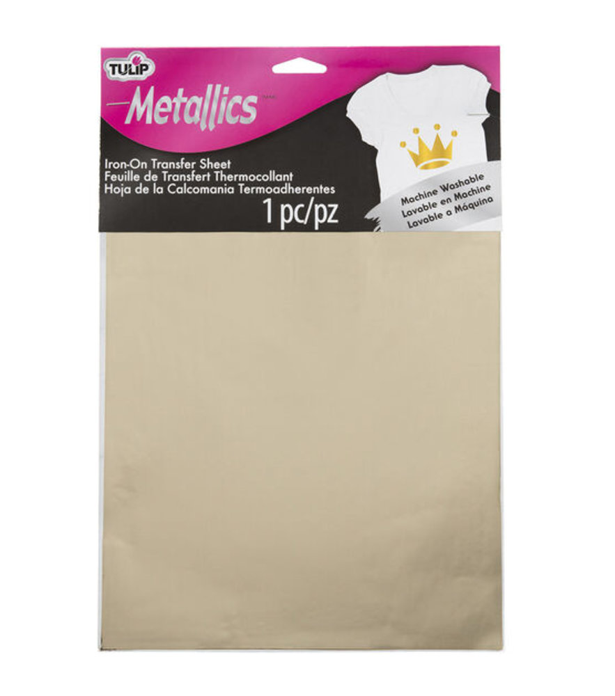 Tulip Iron-On Transfer Sheets Metallics Gold (1pcs) (34368) (OUTLET)