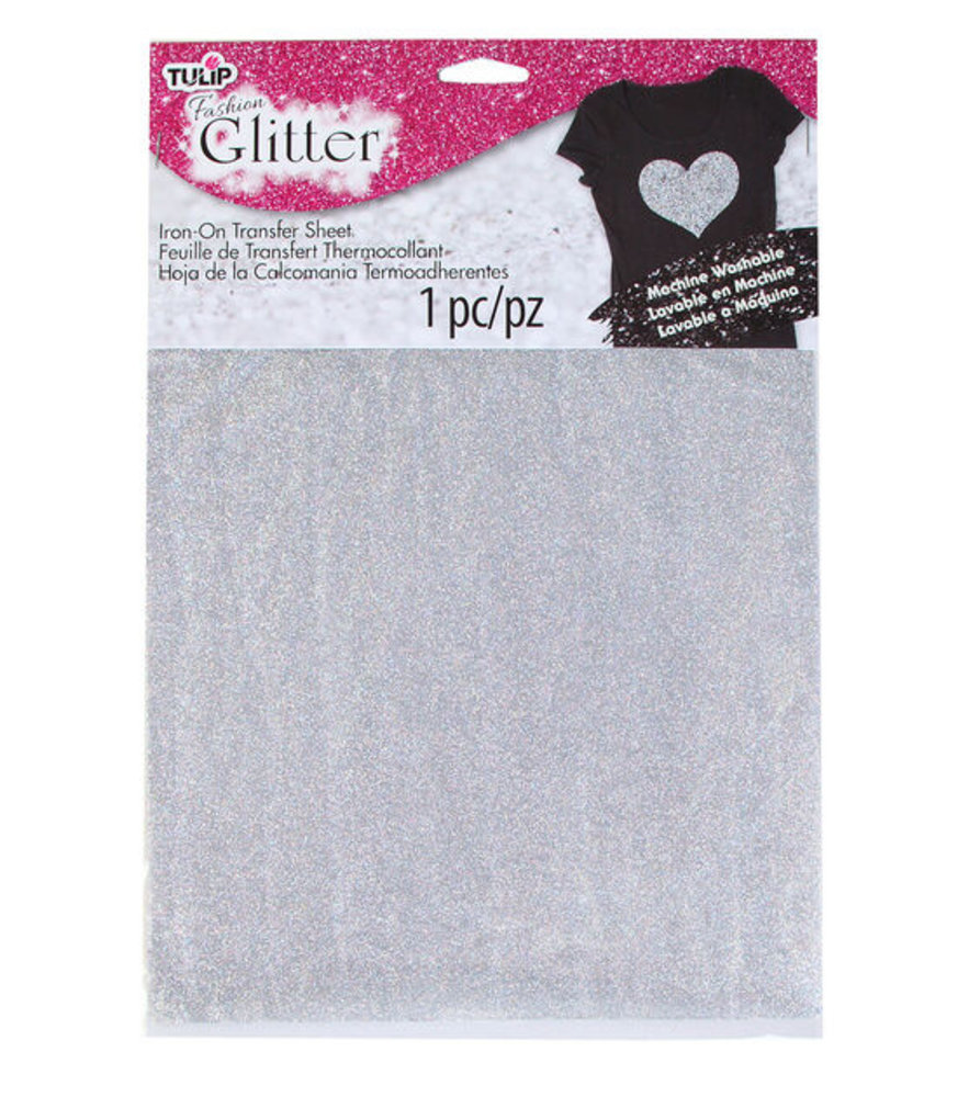 IronOn Transfer Sheets Fashion Glitter Silver (1pcs) (32475) Craftlines B.V.