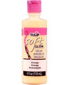 Tulip Glow In The Dark Brush-On Soft Fabric Paint Orange 4 fl oz (29100) (OUTLET)