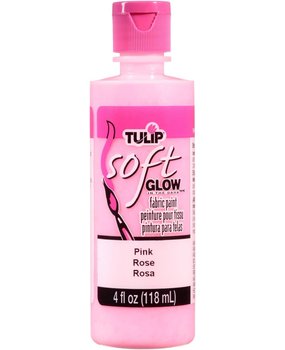 Tulip Glow In The Dark Brush-On Soft Fabric Paint Pink 4 fl oz (29103) (OUTLET)