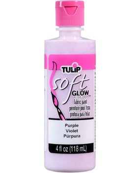 Tulip Glow In The Dark Brush-On Soft Fabric Paint Purple 4 fl oz (29102) (OUTLET)