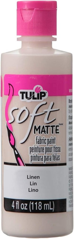 Tulip Matte Brush-On Soft Fabric Paint Linen 4 fl oz (26534) (OUTLET)