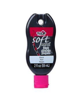 Tulip Matte Brush-On Soft Fabric Paint Black 2 fl oz (30988) (OUTLET)