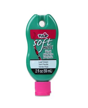 Tulip Matte Brush-On Soft Fabric Paint Leaf Green 2 fl oz (30969) (OUTLET)