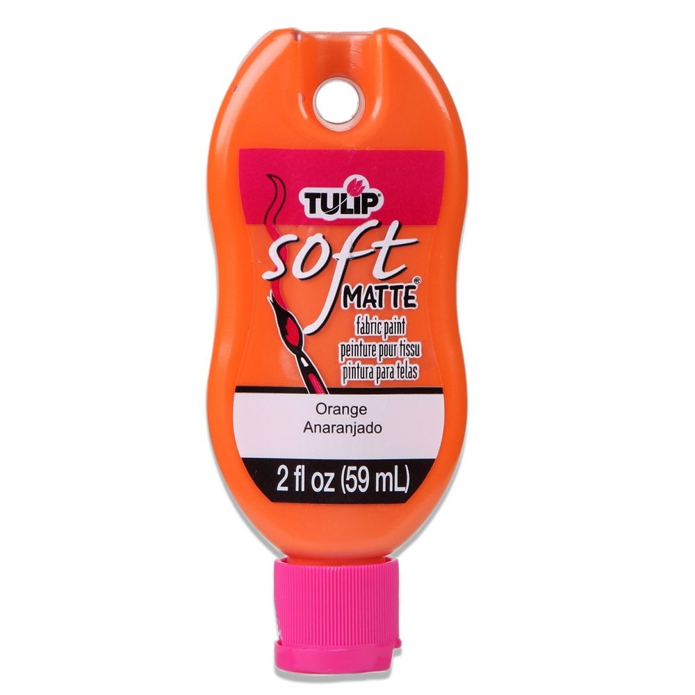 Tulip Matte Brush-On Soft Fabric Paint Orange 2 fl oz (30961) (OUTLET)