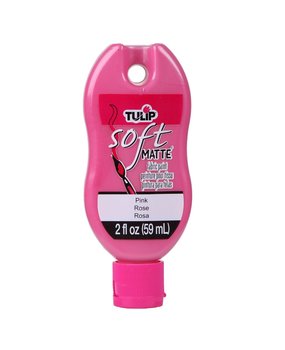 Tulip Matte Brush-On Soft Fabric Paint Pink 2 fl oz (30954) (OUTLET)