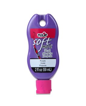 Tulip Matte Brush-On Soft Fabric Paint Purple 2 fl oz (30977) (OUTLET)