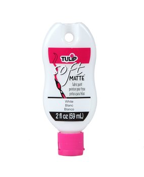 Tulip Matte Brush-On Soft Fabric Paint White 2 fl oz (30990) (OUTLET)