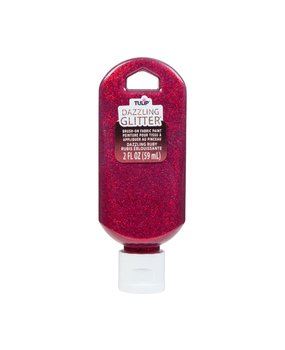Tulip Dazzling Glitter Brush-on Fabric Paint Dazzling Ruby 2 fl oz (40189) (OUTLET) Tulip Dazzling Glitter Brush-on Fabric Paint Dazzling Ruby 2 fl oz (40189) (OUTLET)